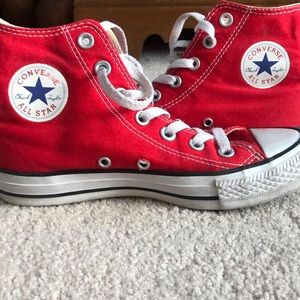 Red Hightop Converse
